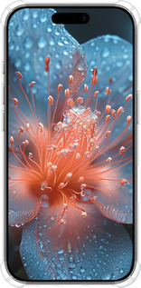 Силикон с усиленными углами чехол Роса на цветке для Apple iPhone 17 - 6039sp-4031 изображение 