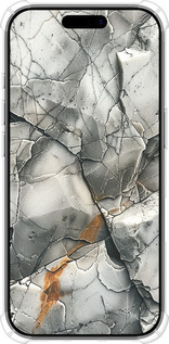 Силикон с усиленными углами чехол Серый мрамор для Apple iPhone 17 - 6041sp-4031 изображение 