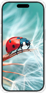 Силикон с усиленными углами чехол Божья коровка для Apple iPhone 17 - 6049sp-4031 изображение 