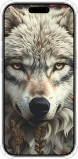 Силикон с усиленными углами чехол Волчий взгляд для Apple iPhone 17 - 6066sp-4031 изображение 