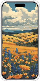 Силикон с усиленными углами чехол Украинское поле для Apple iPhone 17 - 6082sp-4031 изображение 