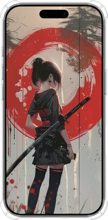 Силикон с усиленными углами чехол Сумерки воина: Танец с катаной для Apple iPhone 17 - 6123sp-4031 изображение 