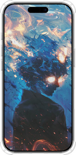 Силикон с усиленными углами чехол Сатору Годжо для Apple iPhone 17 - 6129sp-4031 изображение 