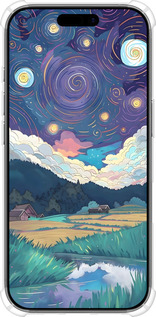 Силикон с усиленными углами чехол Креативный арт для Apple iPhone 17 - 6322sp-4031 изображение 