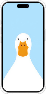 Силикон с усиленными углами чехол Гусь для Apple iPhone 17 - 6350sp-4031 изображение 