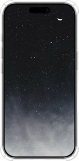 Силикон с усиленными углами чехол Сині хмари, Синій місяць для Apple iPhone 17 - 6396sp-4031 изображение 