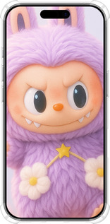 Силикон с усиленными углами чехол Лабубу для Apple iPhone 17 - 6708sp-4031 изображение 