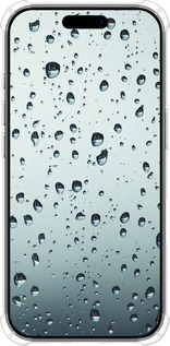 Силикон с усиленными углами чехол Стекло в каплях для Apple iPhone 17 - 848sp-4031 изображение 