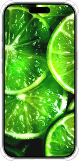Силикон с усиленными углами чехол Зелёные дольки лимона для Apple iPhone 17 - 852sp-4031 изображение 