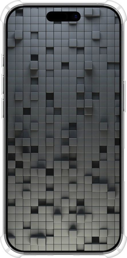 Силикон с усиленными углами чехол Кубики для Apple iPhone 17 - 1061sp-4031 изображение 
