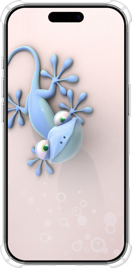 Силикон с усиленными углами чехол Геккончик для Apple iPhone 17 - 1094sp-4031 изображение 