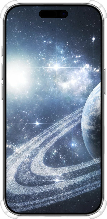 Силикон с усиленными углами чехол Кольца Сатурна для Apple iPhone 17 - 173sp-4031 изображение 