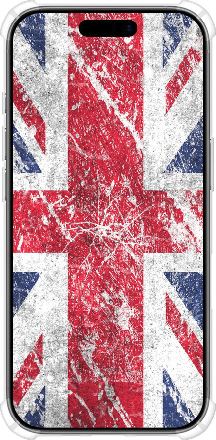 Силикон с усиленными углами чехол Флаг Великобритании 1 для Apple iPhone 17 - 386sp-4031 изображение 