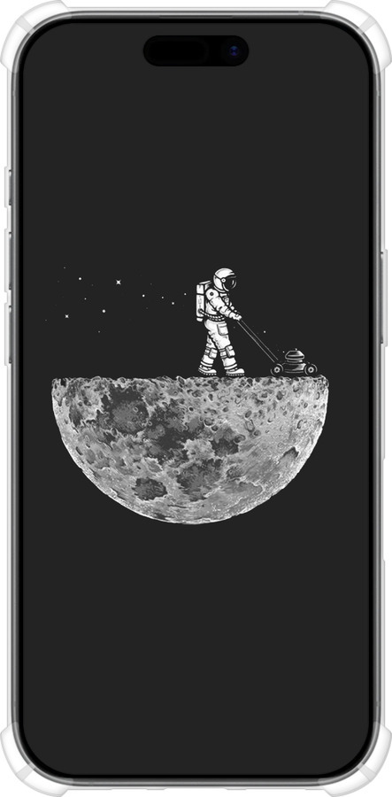 Силикон с усиленными углами чехол Moon in dark для Apple iPhone 17 - 4176sp-4031 изображение 