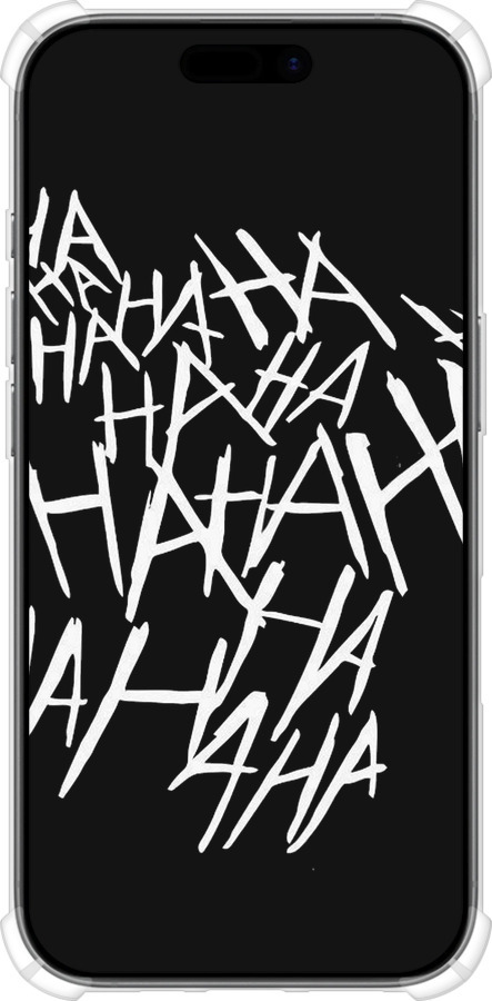 Силикон с усиленными углами чехол joker hahaha для Apple iPhone 17 - 4509sp-4031 изображение 