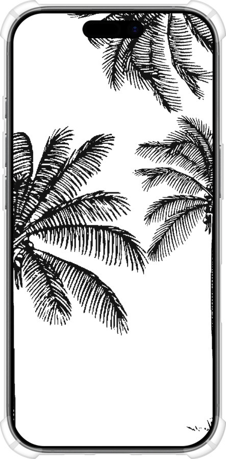 Силикон с усиленными углами чехол Пальмы1 для Apple iPhone 17 - 4634sp-4031 изображение 