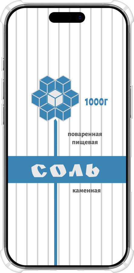 Силикон с усиленными углами чехол Соль для Apple iPhone 17 - 4855sp-4031 изображение 