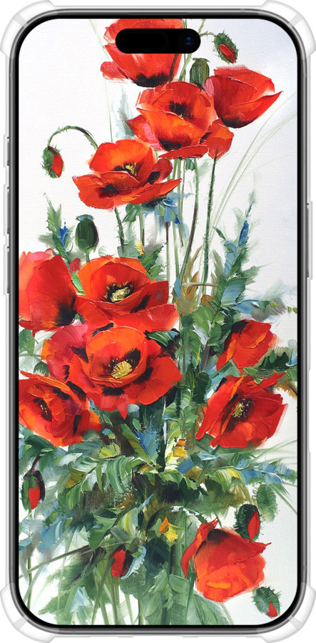 Силикон с усиленными углами чехол Маки для Apple iPhone 17 - 523sp-4031 изображение 