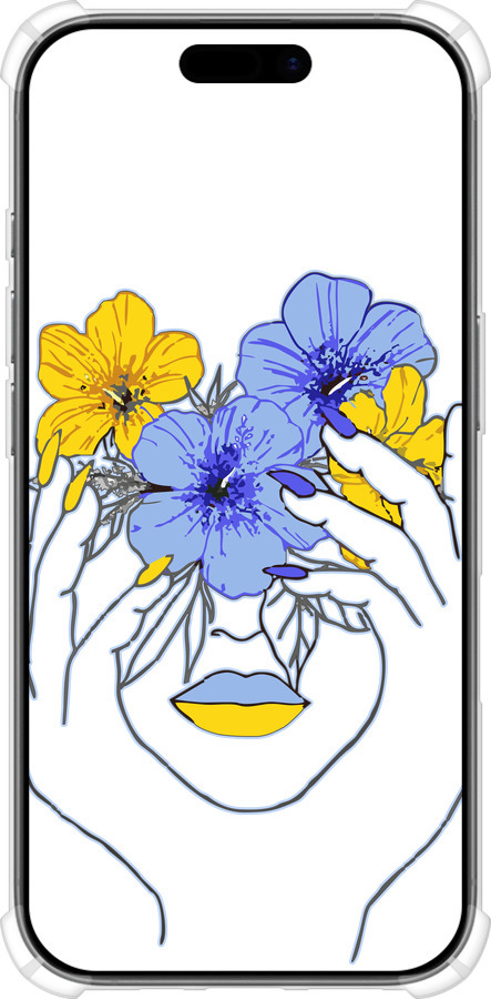 Силикон с усиленными углами чехол Девушка v4 для Apple iPhone 17 - 5276sp-4031 изображение 