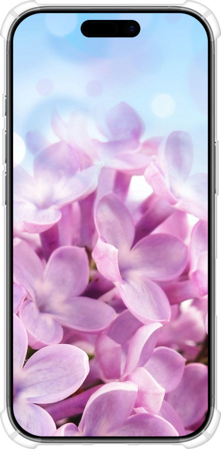 Силикон с усиленными углами чехол Сирень для Apple iPhone 17 - 527sp-4031 изображение 