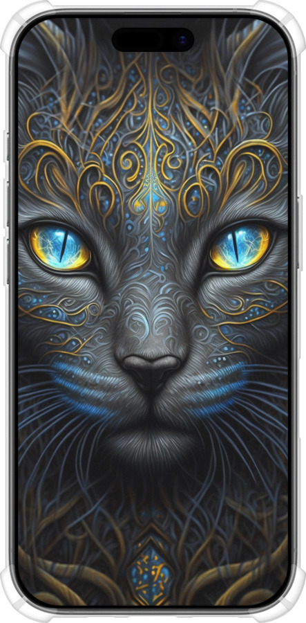 Силикон с усиленными углами чехол Кошка для Apple iPhone 17 - 5548sp-4031 изображение 