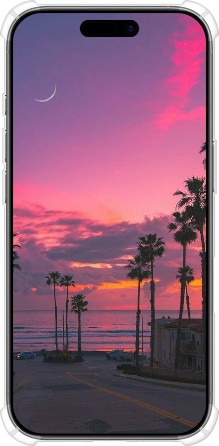 Силикон с усиленными углами чехол Пальмы для Apple iPhone 17 - 5873sp-4031 изображение 