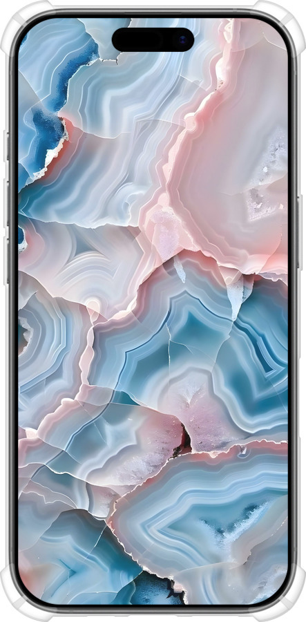 Силикон с усиленными углами чехол Мрамор для Apple iPhone 17 - 6306sp-4031 изображение 