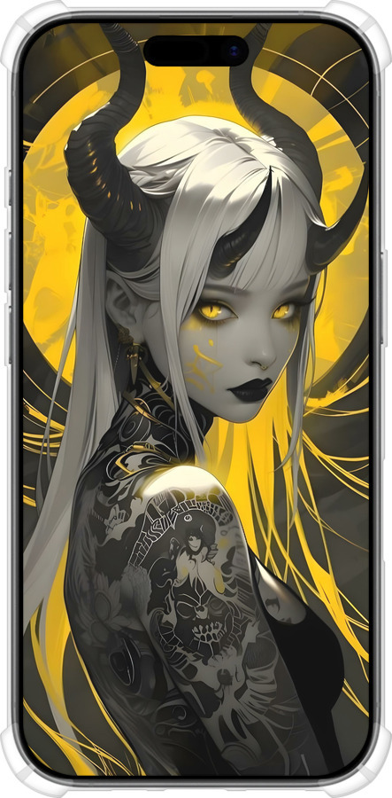 Силикон с усиленными углами чехол Аниме демон 2 для Apple iPhone 17 - 6309sp-4031 изображение 
