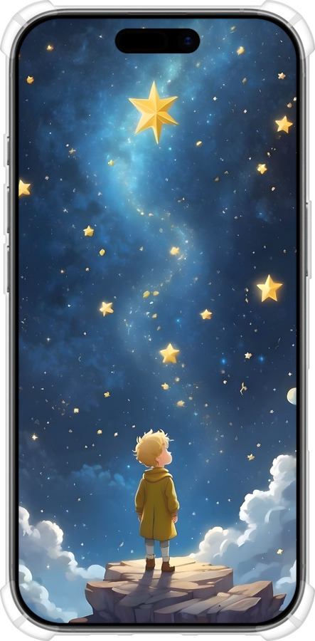 Силикон с усиленными углами чехол Маленький принц для Apple iPhone 17 - 6326sp-4031 изображение 