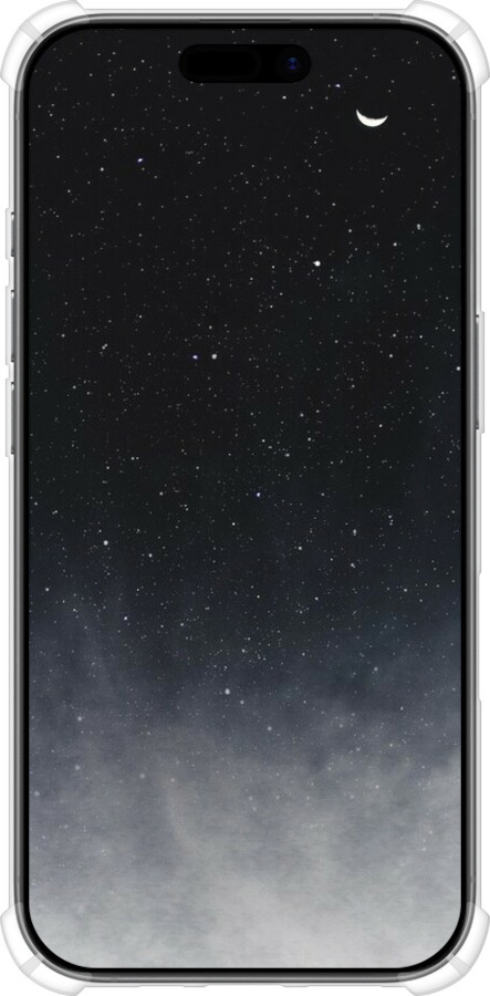 Силикон с усиленными углами чехол Сині хмари, Синій місяць для Apple iPhone 17 - 6396sp-4031 изображение 
