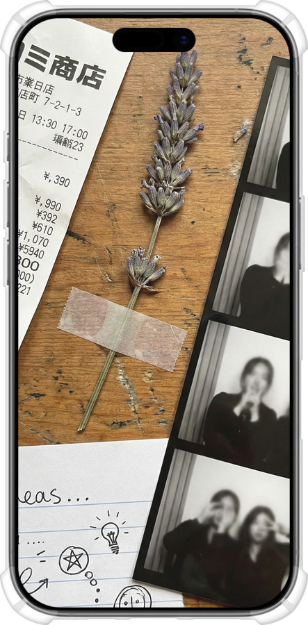 Силикон с усиленными углами чехол Aesthetic Scrapbook Collage для Apple iPhone 17 - 6773sp-4031 изображение 