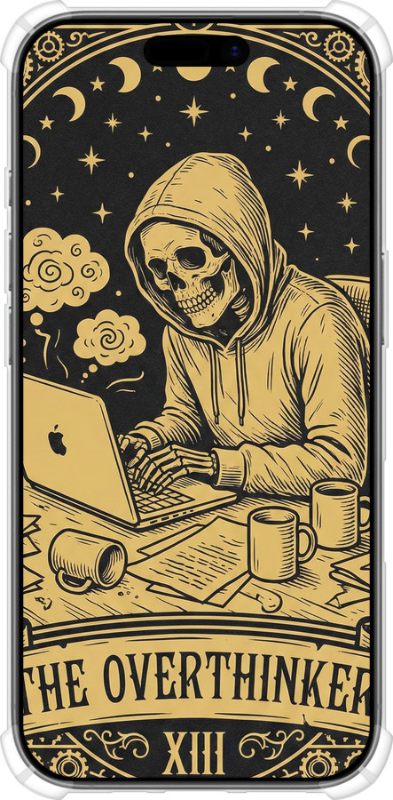 Силикон с усиленными углами чехол The Overthinker для Apple iPhone 17 - 6774sp-4031 изображение 