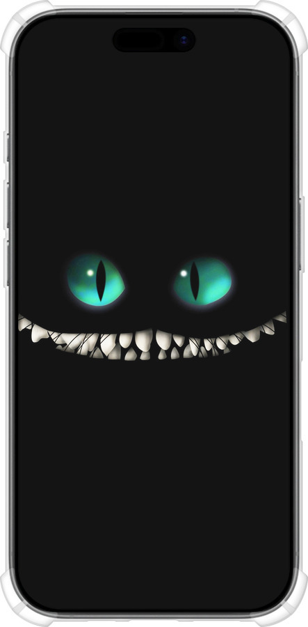 Силикон с усиленными углами чехол Чеширский кот для Apple iPhone 17 - 689sp-4031 изображение 