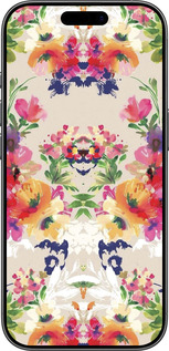 Силиконовый чехол Цветочный узор для Apple iPhone 17 - 1083u-4031 изображение 