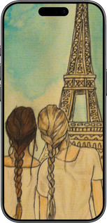 Силиконовый чехол Девушки в Париже для Apple iPhone 17 - 3980u-4031 изображение 