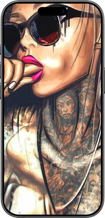 Силіконовий чехол Дівчина в тату для Apple iPhone 17 - 4001u-4031 изображение 