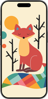 Силиконовый чехол Rainbow fox для Apple iPhone 17 - 4010u-4031 изображение 