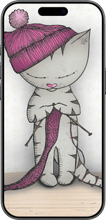 Силіконовий чехол Кішка рукодільниця для Apple iPhone 17 - 4056u-4031 изображение 