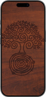 Силиконовый чехол Узор дерева для Apple iPhone 17 - 4119u-4031 изображение 