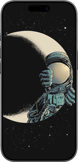 Силиконовый чехол Астронавт для Apple iPhone 17 - 4134u-4031 изображение 
