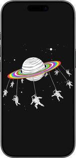 Силиконовый чехол Лунная карусель для Apple iPhone 17 - 4136u-4031 изображение 