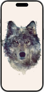Силіконовий чехол Вовк-арт для Apple iPhone 17 - 4163u-4031 изображение 