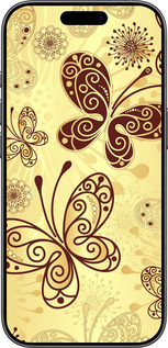 Силиконовый чехол Красивые бабочки для Apple iPhone 17 - 4170u-4031 изображение 