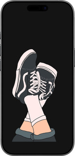 Силиконовый чехол Кеды для Apple iPhone 17 - 4265u-4031 изображение 