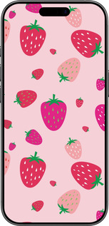 Силиконовый чехол Клубнички для Apple iPhone 17 - 4332u-4031 изображение 