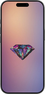 Силиконовый чехол Диамант для Apple iPhone 17 - 4352u-4031 изображение 