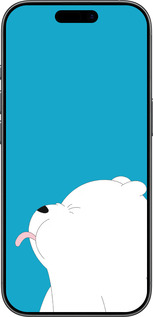 Силиконовый чехол Мишка 1 для Apple iPhone 17 - 4358u-4031 изображение 