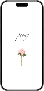 Силиконовый чехол Пион для Apple iPhone 17 - 4366u-4031 изображение 