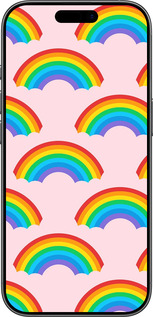 Силиконовый чехол Rainbows для Apple iPhone 17 - 4478u-4031 изображение 