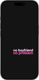 Силиконовый чехол no boyfriend no problem для Apple iPhone 17 - 4549u-4031 изображение 